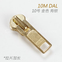 Japan 10 metal pull head with automatic lock 10M DAL gold