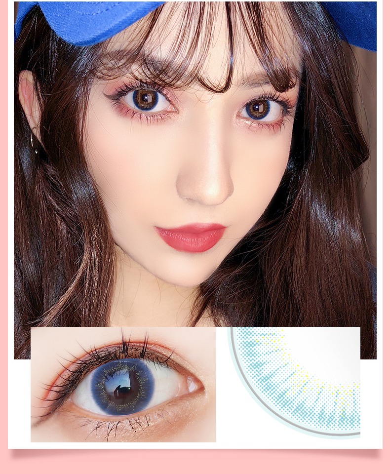 缇娜美瞳女年抛大小直径欧美灰自然混血近视隐形眼镜半年抛日抛tn_大