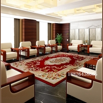 Modern Chinese Style Office Guest Area Meeting Sofa VIP Reception Business Talks Bouyi single composition tea table