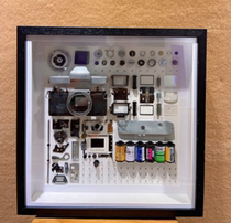 Original three-dimensional machine mounting painting finished product machine mounting and disassembling high-end art three-dimensional painting full set price-can be customized