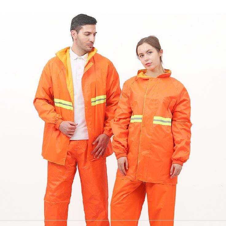 use waterproof reflective clothing reflective work clothes men's suit custom wear labor protection wear-resistant raincoat garden waterproof rain
