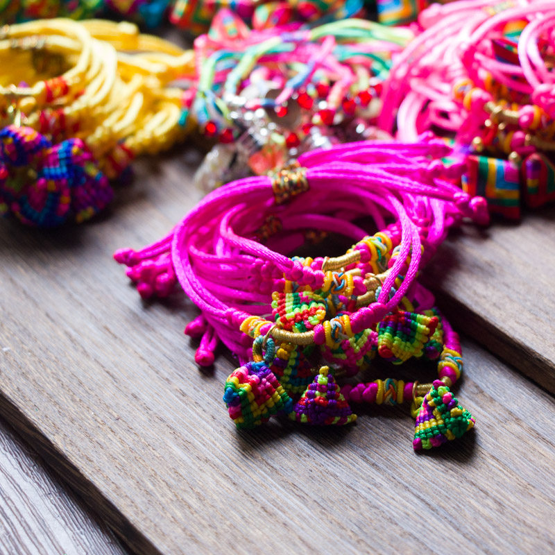 端午节五彩绳手链小粽子儿童婴儿五色线成品五月节红绳编织彩线