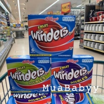 Spot UK Kelloggs Fruit Winders Carols Fruit roll Fruit pear manga roll