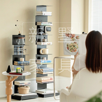 Creative Nets Red Iron Art Shelf Nordic Invisible Bookshelves Landing Steel Small Corner Simple Bookcase Wall