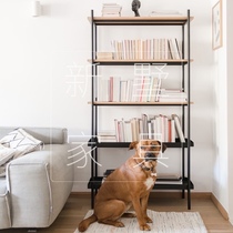 Middle ancient shelf Multi-Layer Display rack floor living room porch cabinet storage shelf simple iron storage rack bookshelf