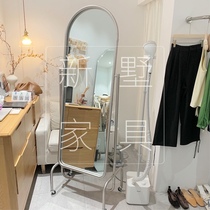 Medieval full-length mirror rotating home fitting mirror dressing mirror bedroom ins Wind floor mirror designer Net Red Mirror