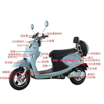 Lvyuan electric vehicle front enclosure shell vehicle panel Lvyuan plastic accessories toolbox Inner mud board rear mud MHEMHD