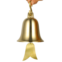 Copper Bell pure copper temple copper wind chimes Feng Shui Home evil copper bell pendant door decoration large school copper bell