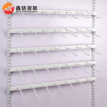 Clothing store display clothes pylons on the wall hanging underwear underwear showcase plus hook shelf hanging white