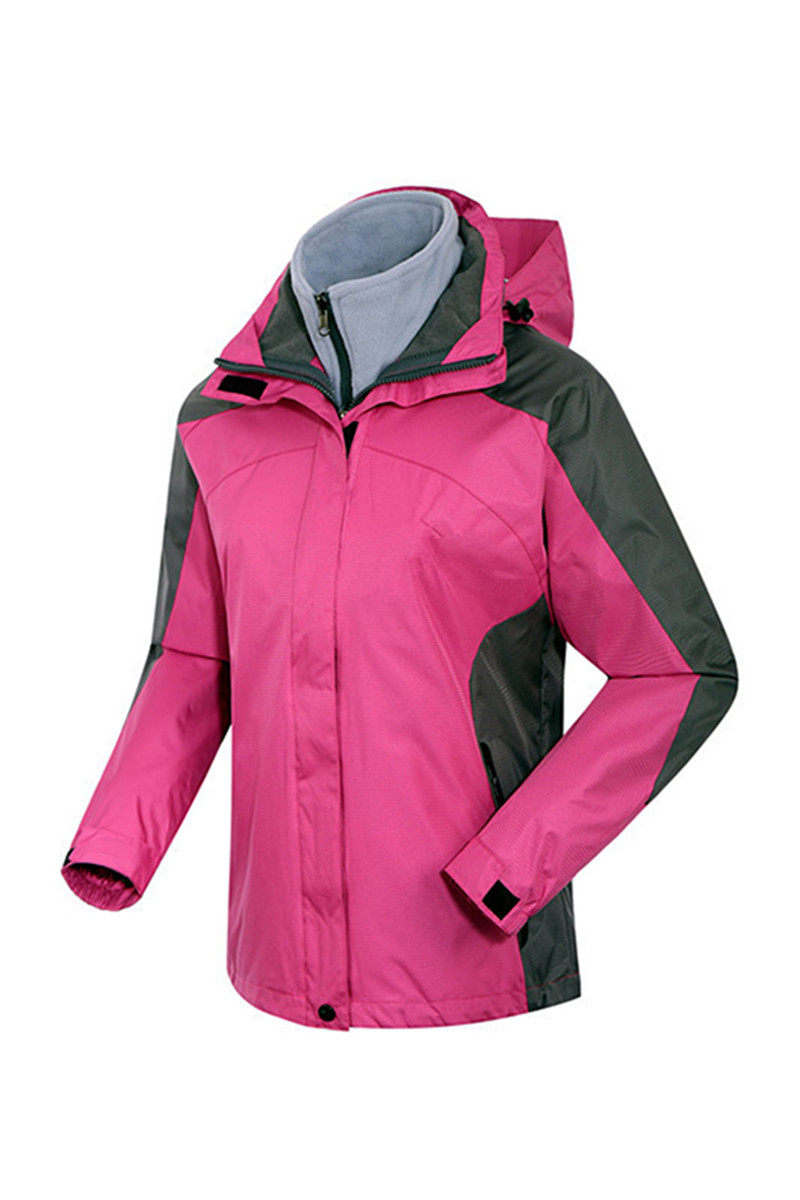 户外运动冲锋衣男女款加厚抓绒两件套三合一保暖防风水登山滑雪服