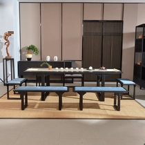 New Chinese tea table and chair solid wood Zen tea room combination high-grade kung fu tea table hotel B & B reception room furniture