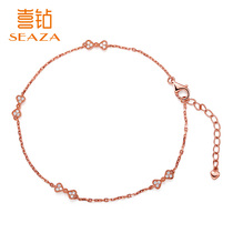 Xi Diamond 18K gold diamond bracelet rose gold bracelet bracelet womens fashion accessories exquisite bracelet New