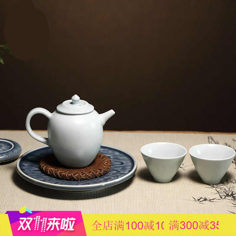 The Poly real boutique scene. Dry plate kunfu tea tea tray was home snack anaglyph pot of jingdezhen ceramic tea set