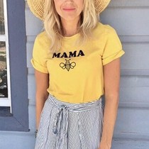 MaMa Bees tshirt save the bees causal cotton t shirt women
