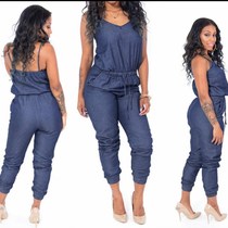 Women Overalls Pants Ladies Jeans Rompers Denim Jumpsuits
