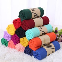 Winter new cotton linen scarf womens scarf shawl monochrome scarf ladies women silk scarf