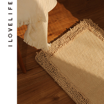 Bathroom water absorbent non-slip Mat toilet foot Mat toilet door entrance mat home solid color bedroom bedside mat