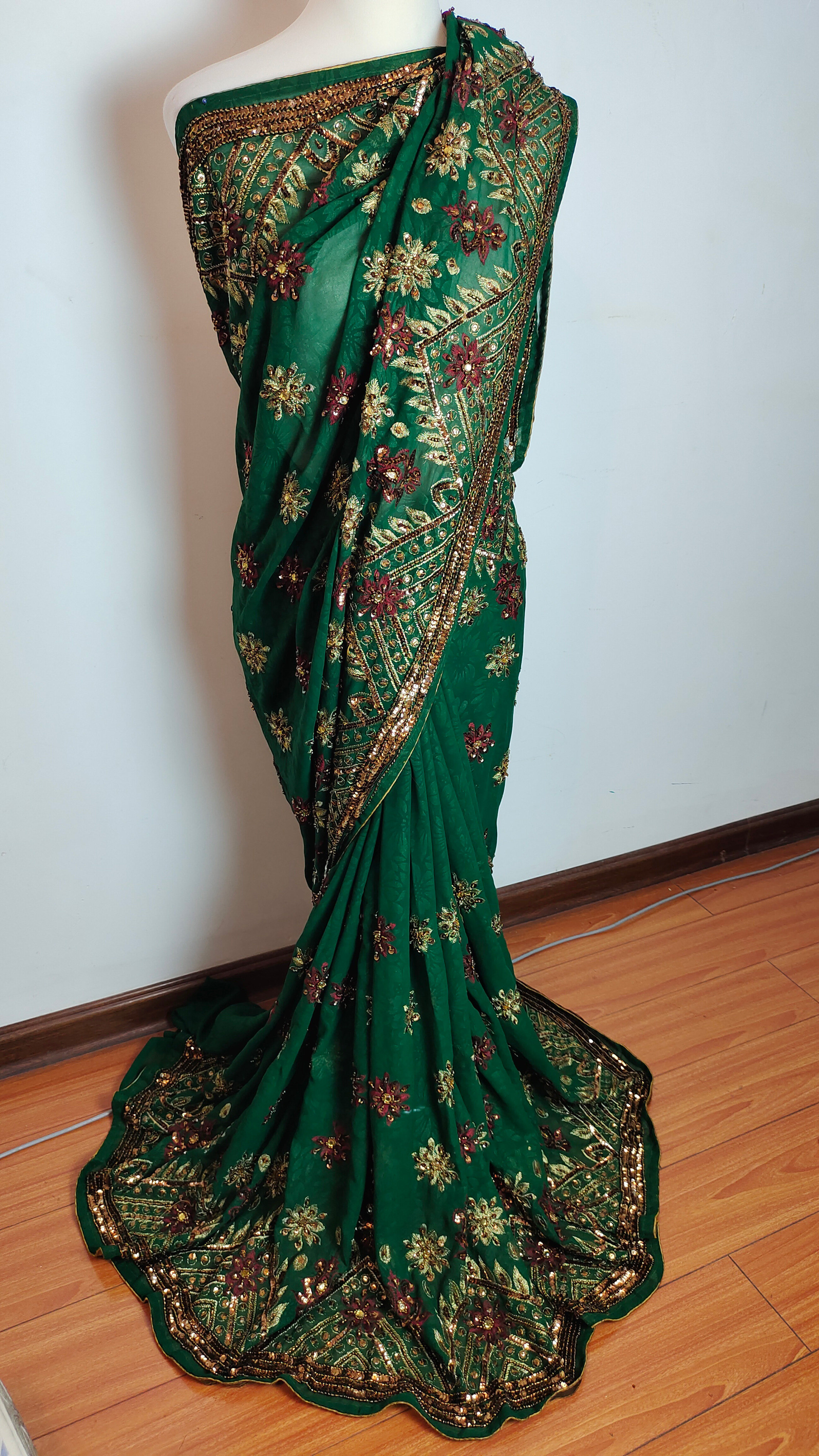 印度纱丽尼泊尔泰国6米沙丽服装礼服直播专拍斯里兰卡大纱丽楞哈