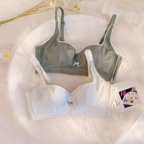 Bra-style summer thin underwear without steel ring small breasts gathered to receive the pair of milk girl day bra suits