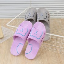 Bath Home home non-slip indoor soft-soled slippers Couple slippers Female summer hotel cool home mens shoe bathroom