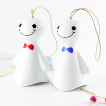 Simple modern large sunny day new doll children student birthday gift hanging door decoration Jingdezhen wind chimes