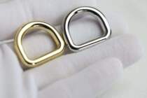 Qingyings small shop High-end handmade leather goods hardware accessories Round D buckle Round 6 points D buckle