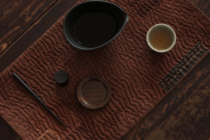 Do not also independently design persimmon dyeing handmade tea mat Thorn patchwork master mat