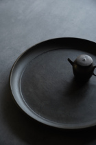 Thin Matcha Hand Wood Ware Tea Props Big Lacquer Wood Pan Wind China Decaying Wood Creamus Dry Bubble Table Tea Tray All Hands