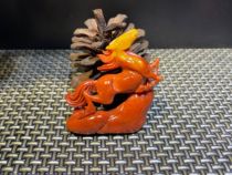 Susan Hibiscus Stone Boutique Handlebar Piece Horse Pendulum Pieces Round Carved Stone Sculpture Boutique Gift Canon Seal Stone