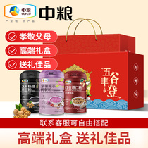 Middle grain black sesame paste walnut black bean powder mid-autumn gift box with gift for elder customers