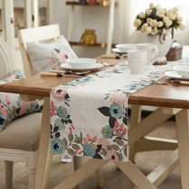 Breaking code special linen table flag table bar bed flag tablecloth coffee table table blue modern minimalist fabric Nordic