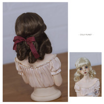 (Dolly Planet)BJD SD Giant Baby Imitation Mohair wig Retro Bangs Curly hair QQ-83