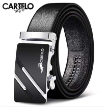 Crocodile pure male genuine belt leather belt automatic buckle young Korean version of the leisure wild business leather pants belt