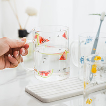 Mouthwash cup glass cartoon wash cup lovers Nordic ins Wind creative brush cup set a family of three teeth cylinder