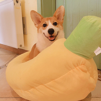 Banana dog socket hot dog winter Teddy Bomel dog bed warm four seasons than bear small dog pet dens