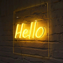 Nordic light luxury coffee shop shooting shop wall decoration beautiful neon pendant pink love letter light