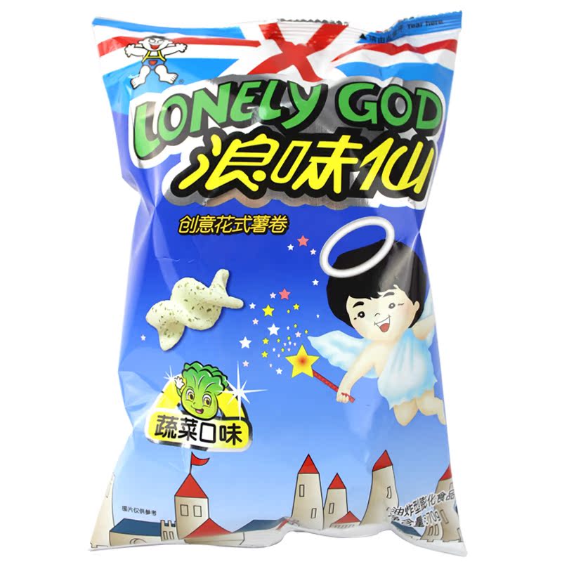 旺旺浪味仙70g蔬菜原味大包装6种口味创意花式薯卷 休闲零食品