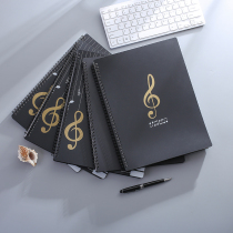 A4 transparent insert folder piano guitar score folder Data Book student orchestra photo album Black LOGO customization