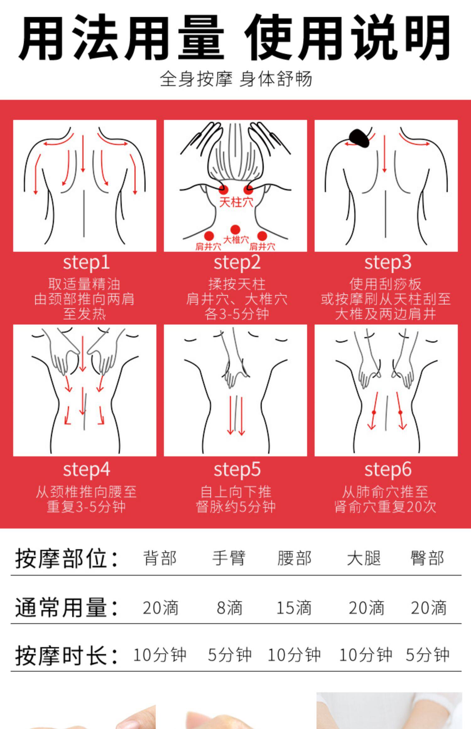 全身按摩精油身体推背通经络美容院开背玫瑰刮痧油推拿通用紧致