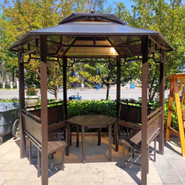 Octagonal Pavilion assembly mobile outdoor awning House courtyard garden hexagonal waterproof house roof terrace pavilion