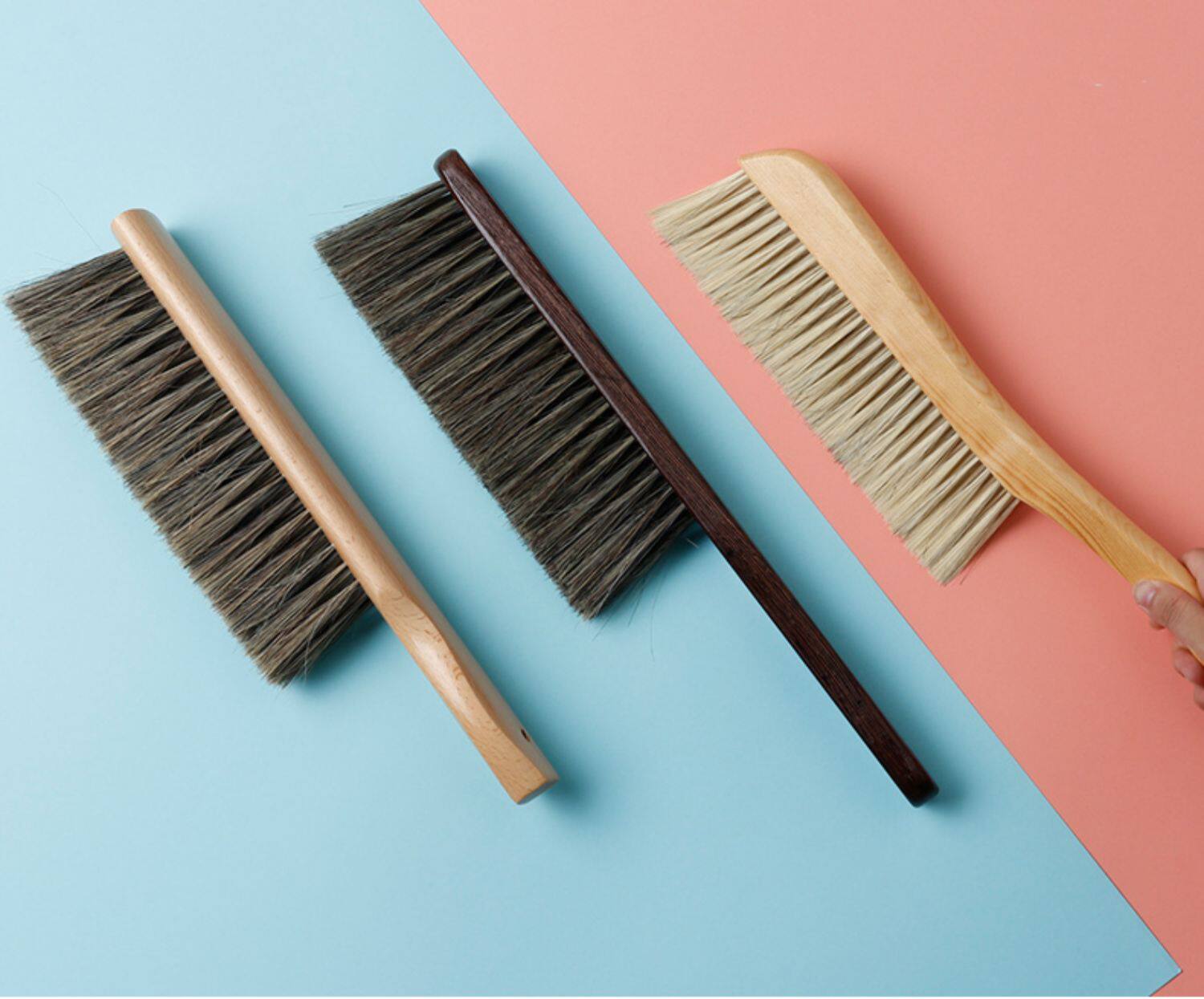 扫床刷子家用鬃毛床上清洁地毯神器软毛长木柄除尘刷卧室沙发笤帚