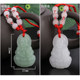 Ruipeng Natural Jade Gem 평화로운 조용한 조랑지 부처와 공개 펜던트 목걸이 남자와 여자 커플 어린이 학생 빨간 로프 체인 Ruipeng Natural Jade Gem 평화로운 조용한 조랑지 부처와 공개 펜던트 목걸이 남자와 여자 커플 어린이 학생 빨간 로프 체인