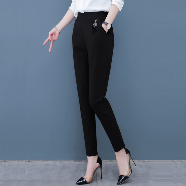 Harem pants women's summer loose casual pants spring and autumn carrot pants plus fat plus size thin mother middle-aged and elderly pants Harem pants women's summer loose casual pants spring and autumn carrot pants plus fat plus size thin mother middle-aged and elderly pants