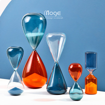 Nordic modern simple color time hourglass timer personality creative home living room study TV cabinet ornaments