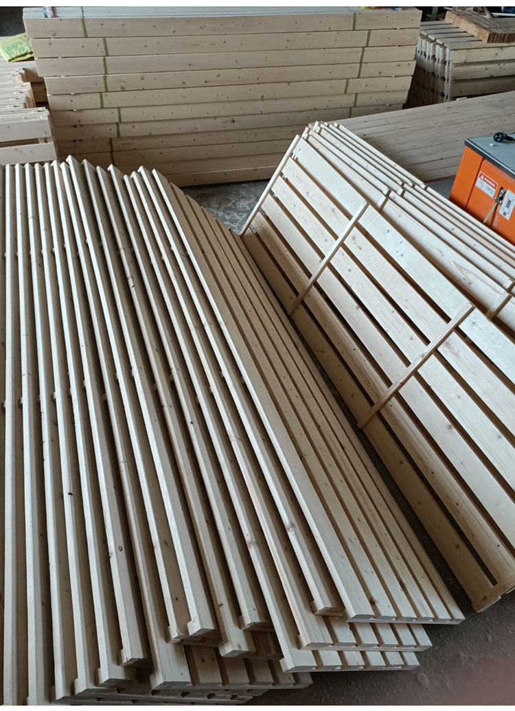 松木硬床板榻榻米防潮木板实木排骨架单双人加宽硬板床垫护腰脊椎