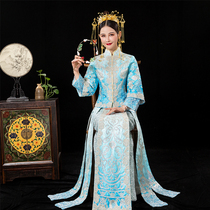 Out of the rental bride 2021 autumn and winter wedding Chinese dress ancient wedding Phoenix gown