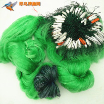 Professional fishermen use reservoir 8 meters high 3 to 8 fingers 100-300 meters long three-layer grass fishing net fishing net fishing net hanging net