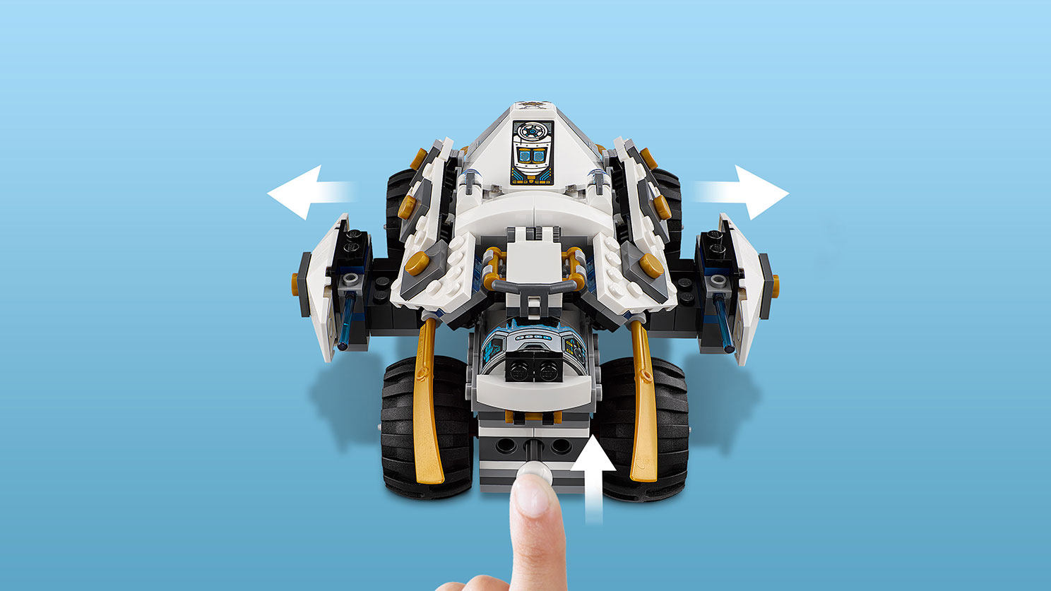 兼容乐高幻影忍者系列人仔 忍者赞的钛金装甲战车 拼装积木70588