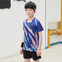 Badminton suit suit mens and womens table tennis tennis suit childrens summer breathable quick-drying competition sportswear customization