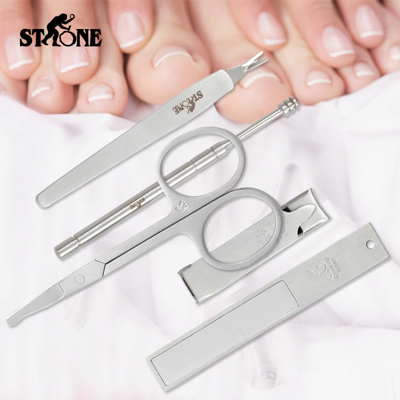Germany Halston Stainless Steel Nail Clippers Stone Germany Halston Stainless Steel Nail Clippers Scissors Set Art Manicure Of 5